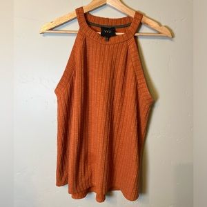 Anthropologie | Anthro W5 Ribbed Women’s Tank Top in Burnt Orange Size Large